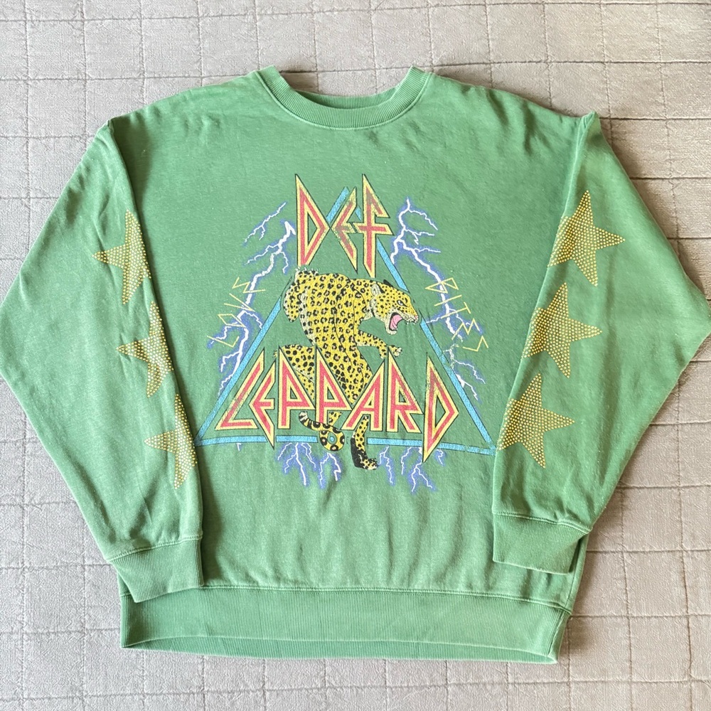 Def Leopard - Graphic Oversized Sweatshirt